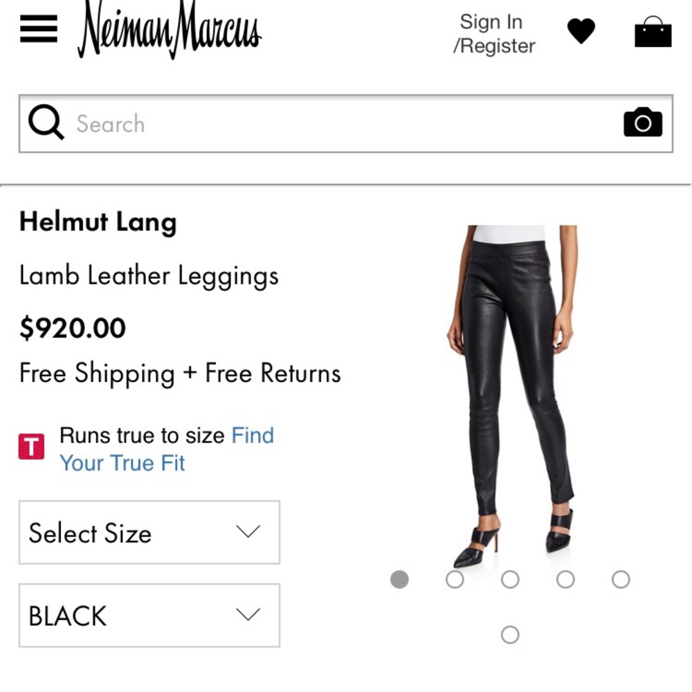 Helmut Lang leather pants.